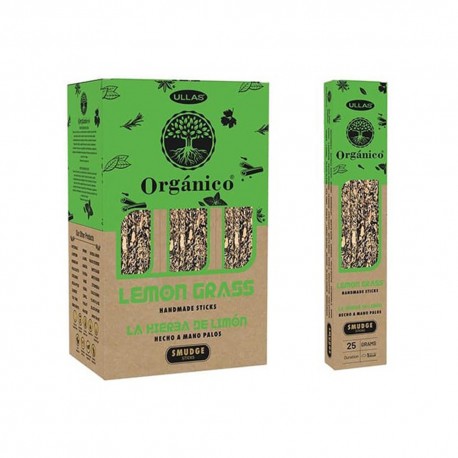 Incienso Orgánico 100% Natural Lemon Grass 25 gr ULLAS