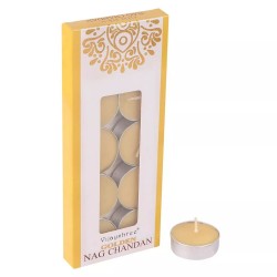 Pack 10 Tealights Golden Nag Chandan