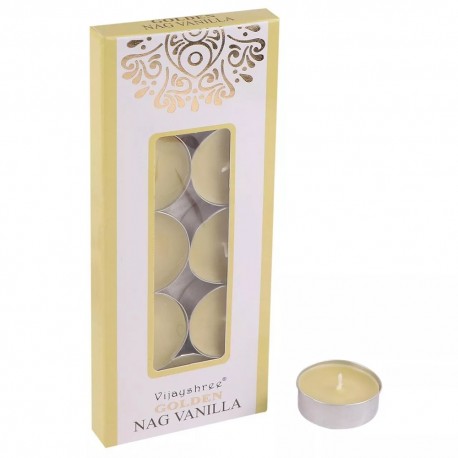 Pack 10 Tealights Golden Vainilla