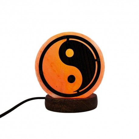 Lámpara de Sal de Himalaya Ying Yang USB