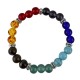 Pulsera Elástica 7 Chakras Separados por Charms