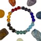 Pulsera Elástica 7 Chakras Separados por Charms