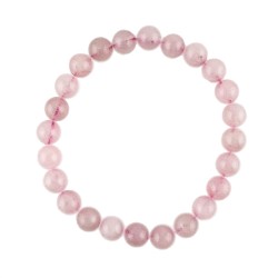 Pulsera Elástica Cuarzo Rosa 6 mm
