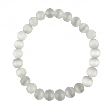 Pulsera Elástica Selenita 6 mm