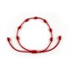 Pulsera 7 Nudos Roja Nudo Corredizo
