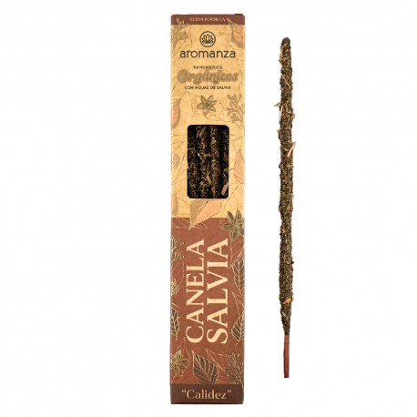 Incienso Orgánico Canela Salvia Sahumerio Aromanza