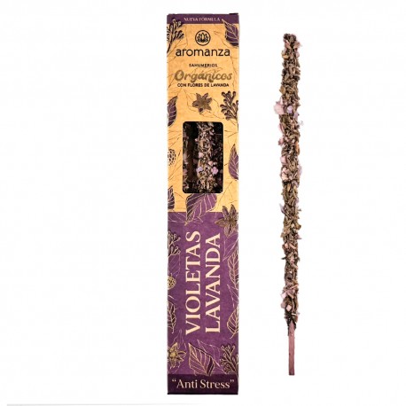 Incienso Orgánico Violetas Sahumerio Aromanza