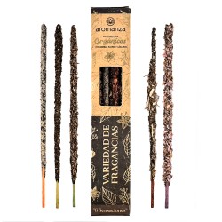 Incienso Orgánico Variedad de Fragancias Sahumerio Aromanza