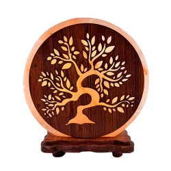 Lámpara de Sal del Himalaya Bonsai.
