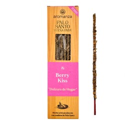 Incienso Artesanal Berry Kiss con Madera de Palo Santo - Palo Santo Buena Onda Aromanza