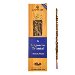 Incienso Artesanal Fragancia Oriental con Madera de Palo Santo - Palo Santo Buena Onda Aromanza