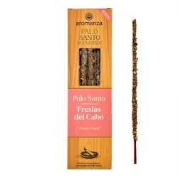 Incienso Artesanal Fresias del Cabo con Madera de Palo Santo - Palo Santo Buena Onda Aromanza