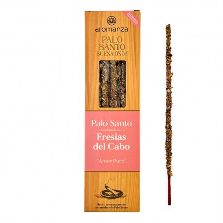 Incienso Artesanal Fresias del Cabo con Madera de Palo Santo - Palo Santo Buena Onda Aromanza