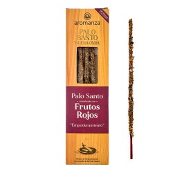 Incienso Artesanal Frutos Rojos con Madera de Palo Santo - Palo Santo Buena Onda Aromanza