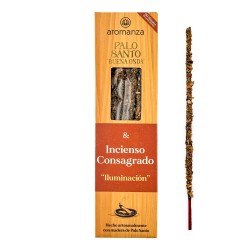 Incienso Artesanal Consagrado con Madera de Palo Santo - Palo Santo Buena Onda Aromanza