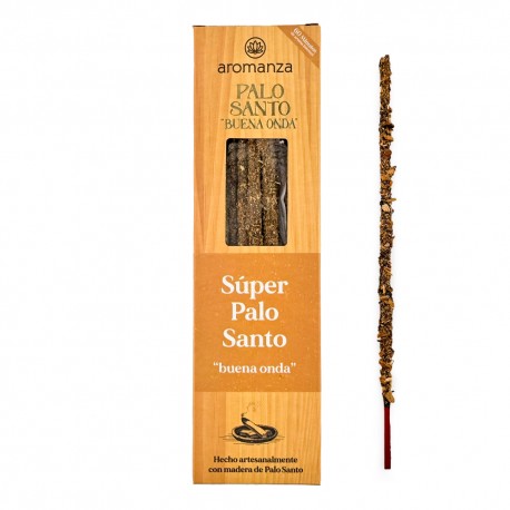 Incienso Artesanal Súper Palo Santo con Madera de Palo Santo - Palo Santo Buena Onda Aromanza