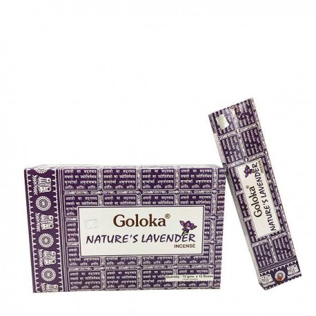 Incienso Goloka Nature´s Lavender 15 grs- caja de 12 unds.