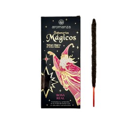 Sahumerios Mágicos Rosa Real - Ráfagas Mágicas de Aroma Intenso 10 Varillas Aromanza