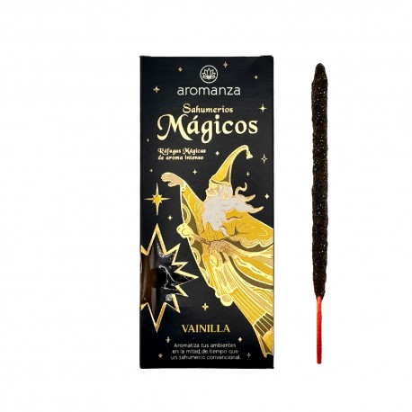 Sahumerios Mágicos Vainilla - Ráfagas Mágicas de Aroma Intenso 10 Varillas Aromanza
