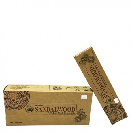 Incienso Goloka Organic Sandalwood 15 grs