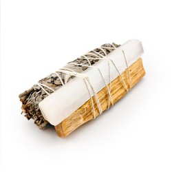 Pack Atadillo de Salvia Blanca + Barra Selenita + Palo Santo Natural