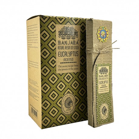 Incienso Eucalipto Banjara Ritual Resin 8 Sticks.