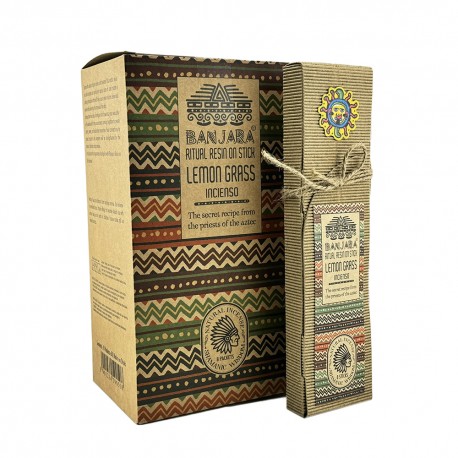 Incienso Lemon Grass Banjara Ritual Resin 8 Sticks.