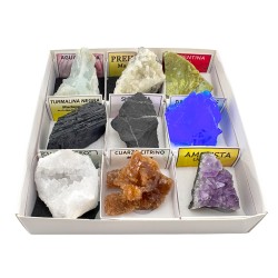 Pack Minerales en Bruto Caja Surtida de 9 Ud.