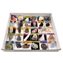 Pack Surtido Minerales en Bruto Caja Completa de 30 Ud. Modelo 1