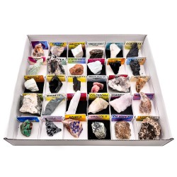Pack Surtido Minerales en Bruto Caja Completa de 30 Ud. Modelo 2