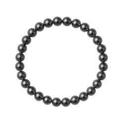 Pulsera Elástica Hematite 6 mm