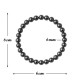 Pulsera Elástica Hematite 6 mm