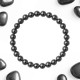 Pulsera Elástica Hematite 6 mm