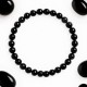 Pulsera Elástica Ónix negro 6 mm