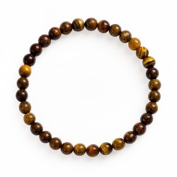 Pulsera Elástica Ojo de Tigre 6 mm