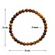 Pulsera Elástica Ojo de Tigre 6 mm
