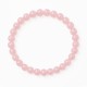 Pulsera Elástica Cuarzo Rosa 6 mm
