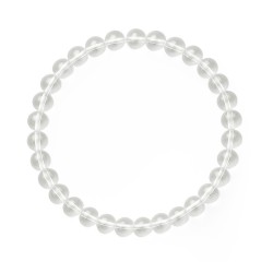 Pulsera Elástica Cuarzo Cristal 6 mm