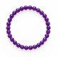 Pulsera Elástica Amatista 6 mm
