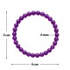 Pulsera Elástica Amatista 6 mm