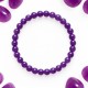 Pulsera Elástica Amatista 6 mm