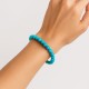 Pulsera Elástica Turquesa 6 mm