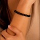 Pulsera Elástica Ónix negro 6 mm