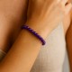 Pulsera Elástica Amatista 6 mm