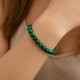 Pulsera Elástica Malaquita 6 mm