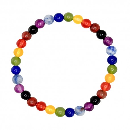 Pulsera Elástica 7 Chakras 6 mm