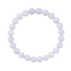 Pulsera Elástica Aguamarina 8 mm