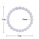 Pulsera Elástica Aguamarina 8 mm
