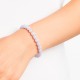 Pulsera Elástica Aguamarina 8 mm
