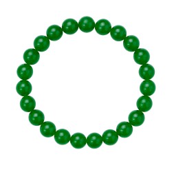 Pulsera Elástica Jade Verde 8 mm